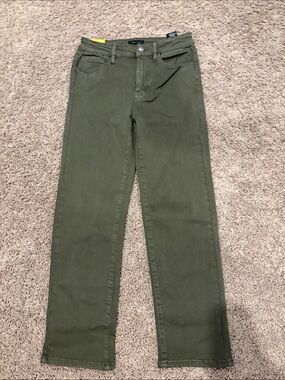 Well Worn Olive Green Jeans